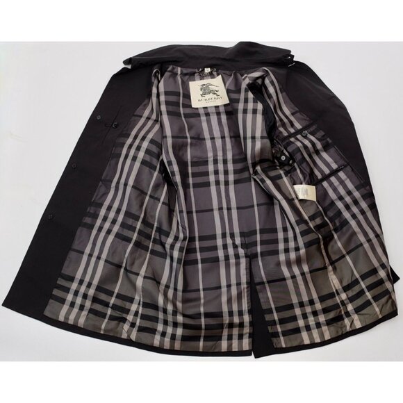 Burberry Prorsum London windbreaker coat sz Medium Nova Check lined black - Picture 2 of 9